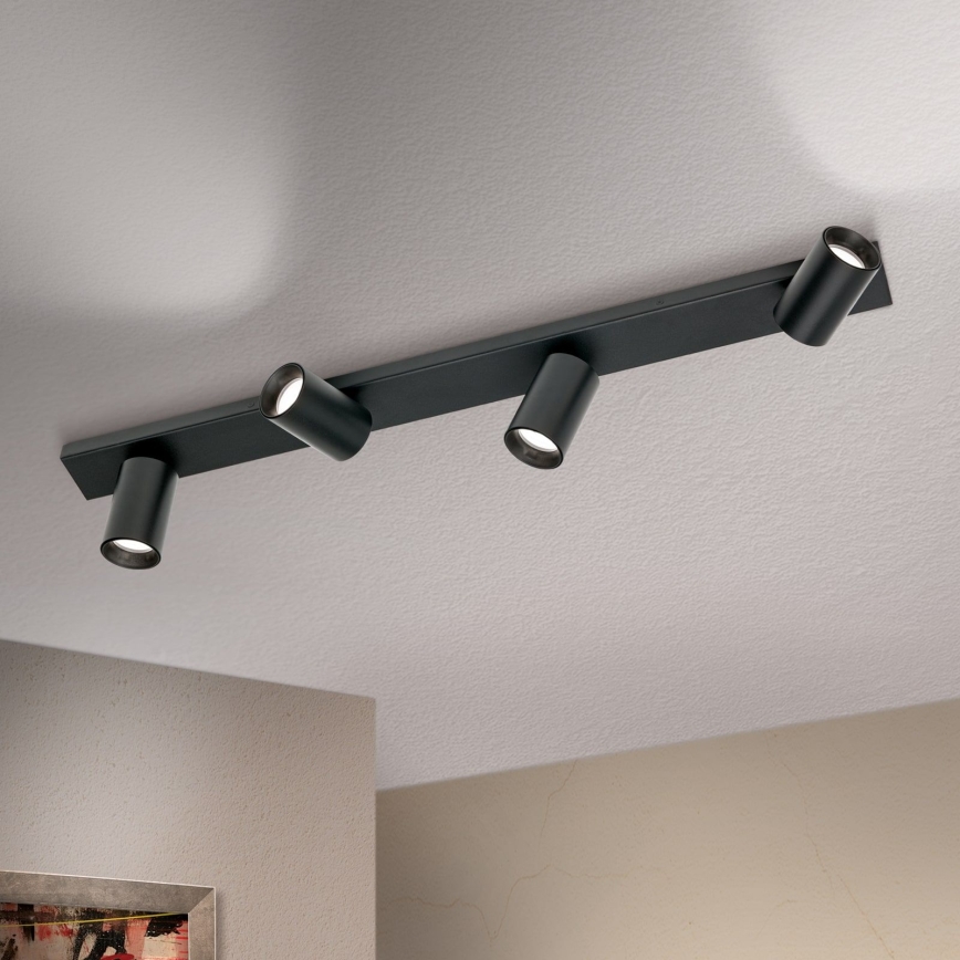 Spot orientable SEAN 4xGU10/13W/230V noir
