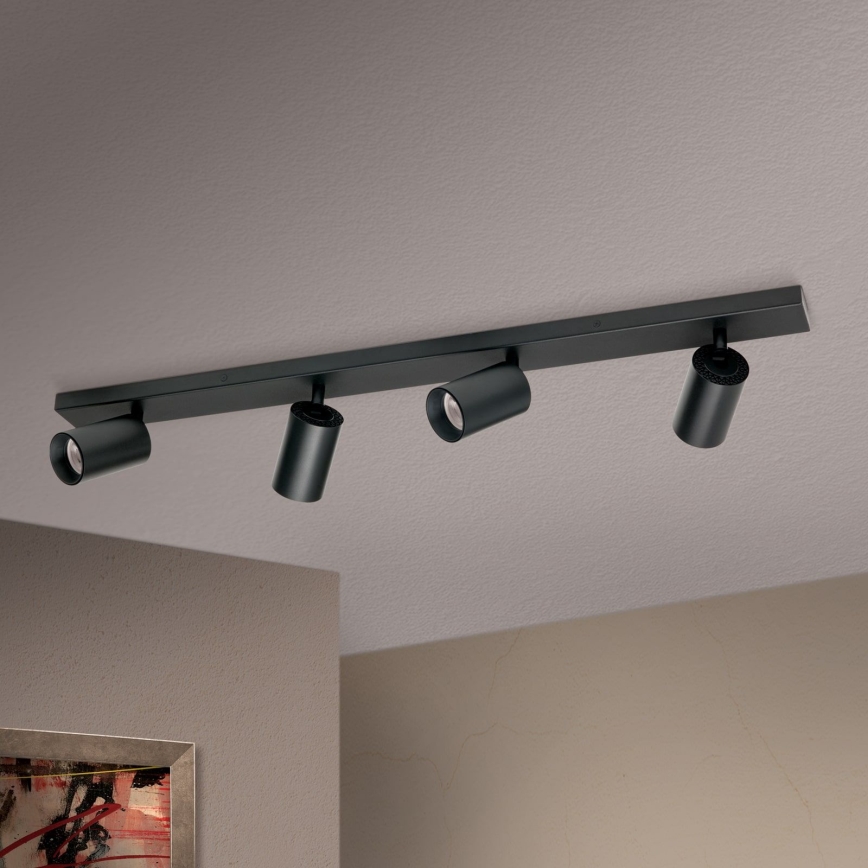 Spot orientable SEAN 4xGU10/13W/230V noir