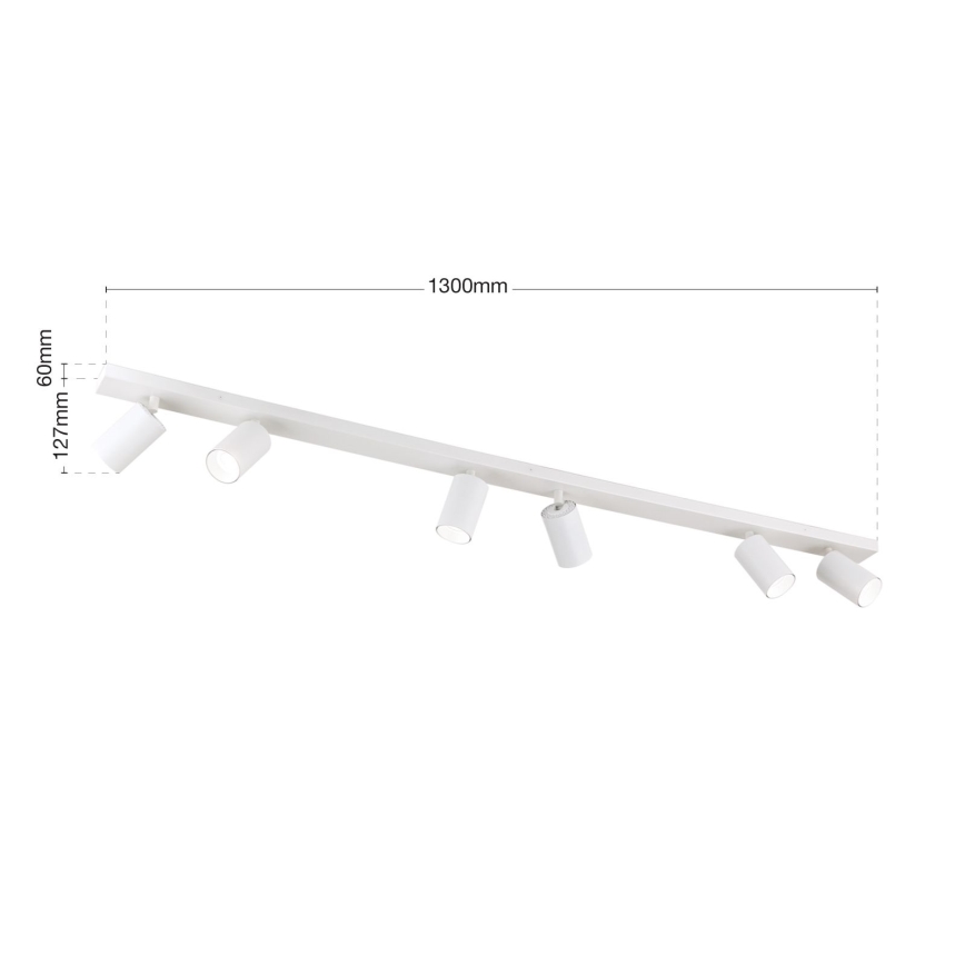 Spot SEAN 6xGU10/13W/230V blanc