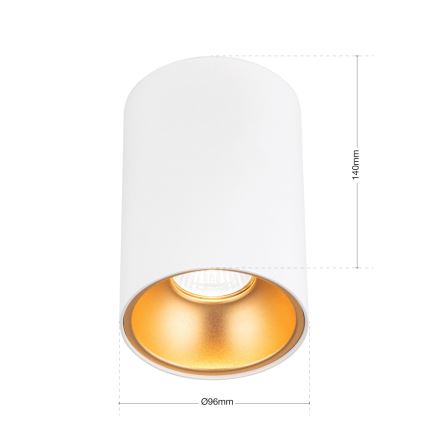 Spot STARLIGHT 1xGU10/50W/230V blanc/or