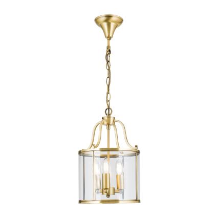 Lustre sur chaîne BRUNO 3xE14/40W/230V Ø 25 cm doré