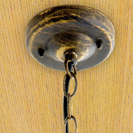 Suspension d'extérieur TAVERNA 1xE27/60W/230V IP23 bronze/patiné