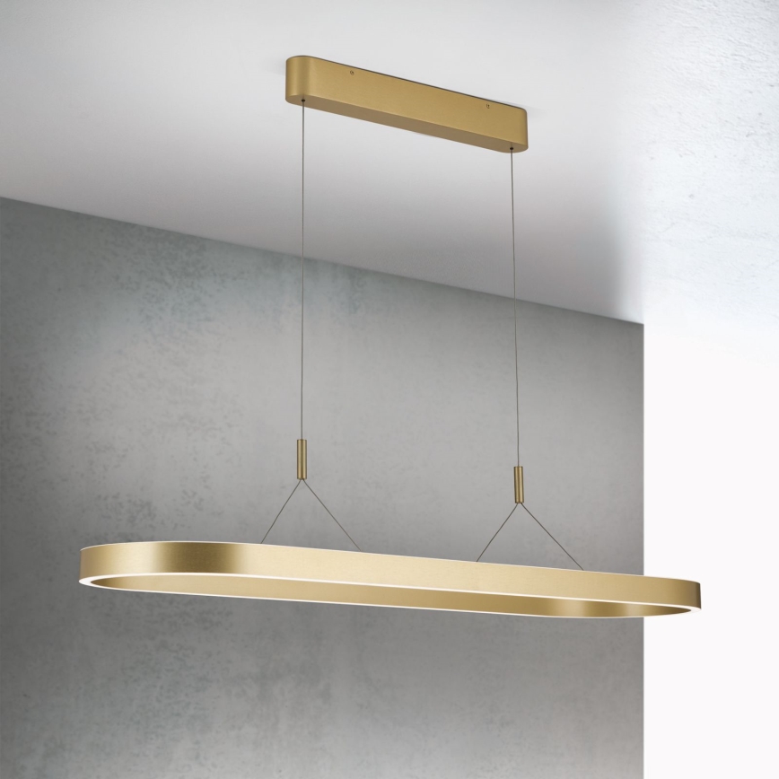 Suspension LED sur câble CARRARA LED/80W/230V 2700/3000/4000K dorée