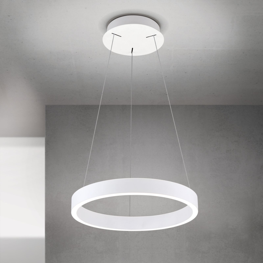 Suspension LED dimmable sur câble KOLK LED/40W/230V 2700/3000/4000K Ø 40 cm blanche