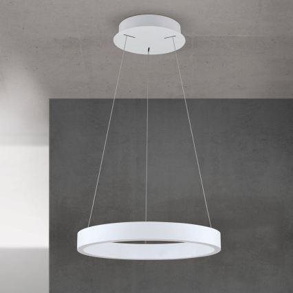 Suspension LED dimmable sur câble KOLK LED/40W/230V 2700/3000/4000K Ø 40 cm blanche