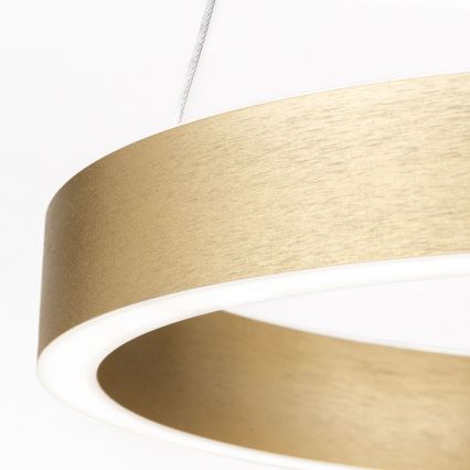 Suspension LED dimmable sur câble KOLK LED/40W/230V 2700/3000/4000K Ø 40 cm dorée