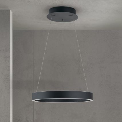 Suspension LED dimmable sur câble KOLK LED/40W/230V 2700/3000/4000K Ø 40 cm noire