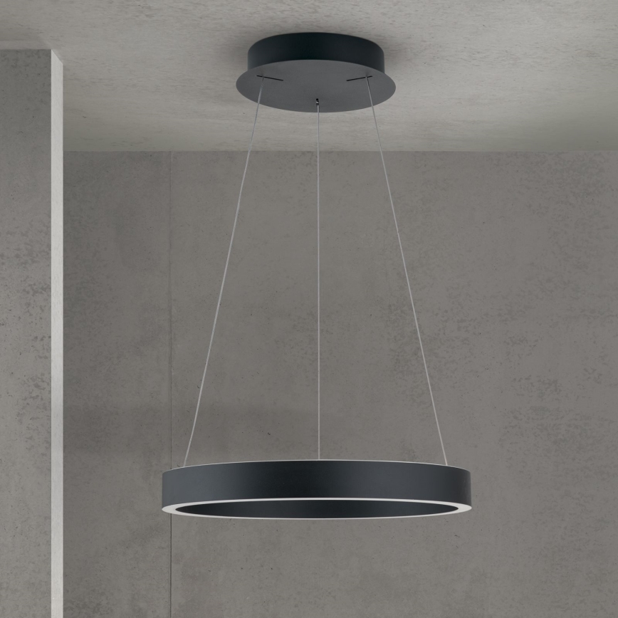 Suspension LED dimmable sur câble KOLK LED/40W/230V 2700/3000/4000K Ø 40 cm noire