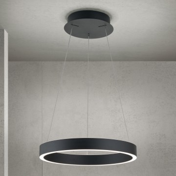 Orion - Suspension LED dimmable sur câble KOLK LED/40W/230V 2700/3000/4000K Ø 40 cm noire
