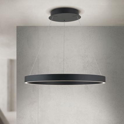 Orion - Suspension LED dimmable sur câble KOLK LED/60W/230V 2700/3000/4000K Ø 60 cm noir
