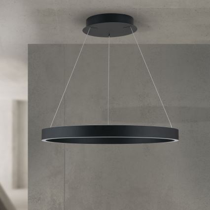 Orion - Suspension LED dimmable sur câble KOLK LED/60W/230V 2700/3000/4000K Ø 60 cm noir