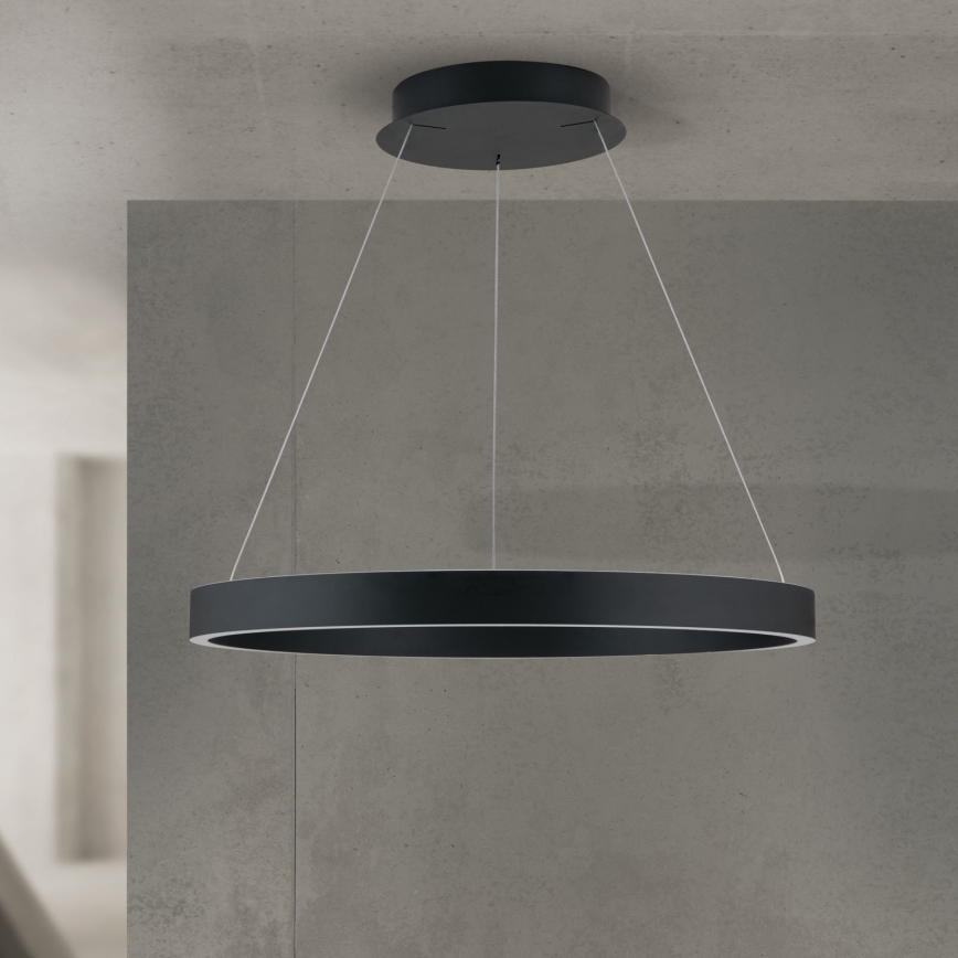 Orion - Suspension LED dimmable sur câble KOLK LED/60W/230V 2700/3000/4000K Ø 60 cm noir