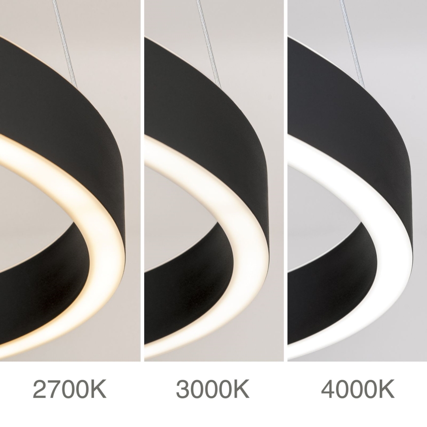 Orion - Suspension LED dimmable sur câble KOLK LED/60W/230V 2700/3000/4000K Ø 60 cm noir