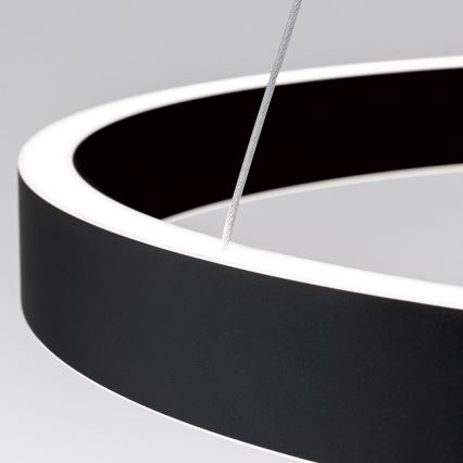 Orion - Suspension LED dimmable sur câble KOLK LED/60W/230V 2700/3000/4000K Ø 60 cm noir