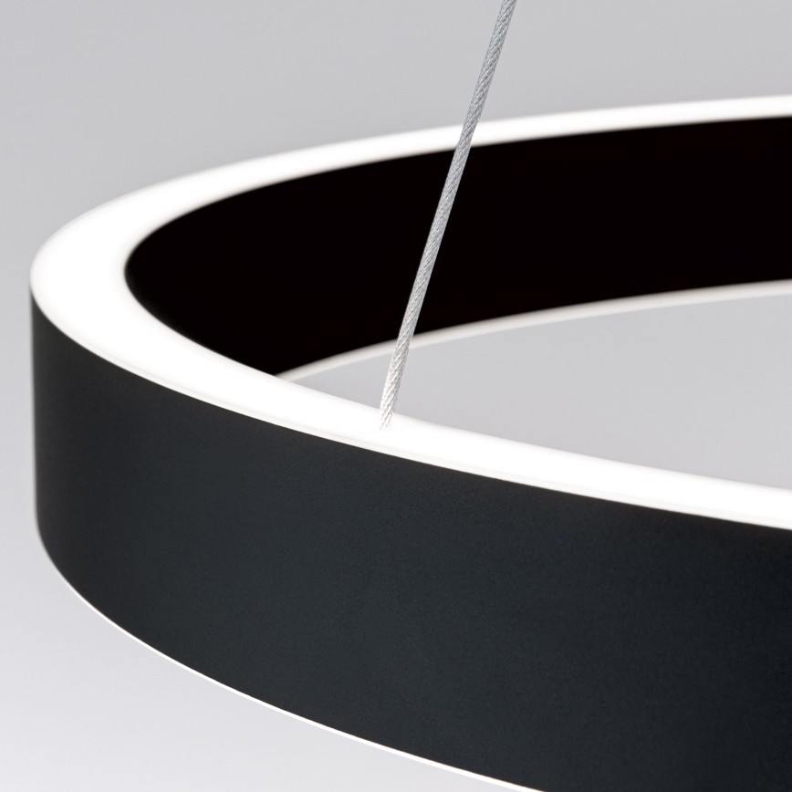 Orion - Suspension LED dimmable sur câble KOLK LED/60W/230V 2700/3000/4000K Ø 60 cm noir