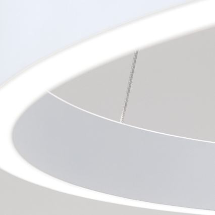 Suspension LED dimmable sur câble KOLK LED/60W/230V 2700/3000/4000K Ø 60 cm blanche
