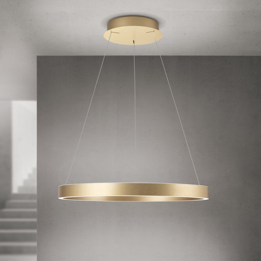 suspension LED dimmable sur câble KOLK LED/60W/230V 2700/3000/4000K Ø 60 cm dorée