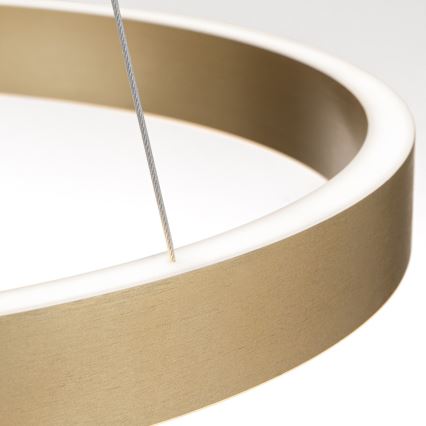 suspension LED dimmable sur câble KOLK LED/60W/230V 2700/3000/4000K Ø 60 cm dorée