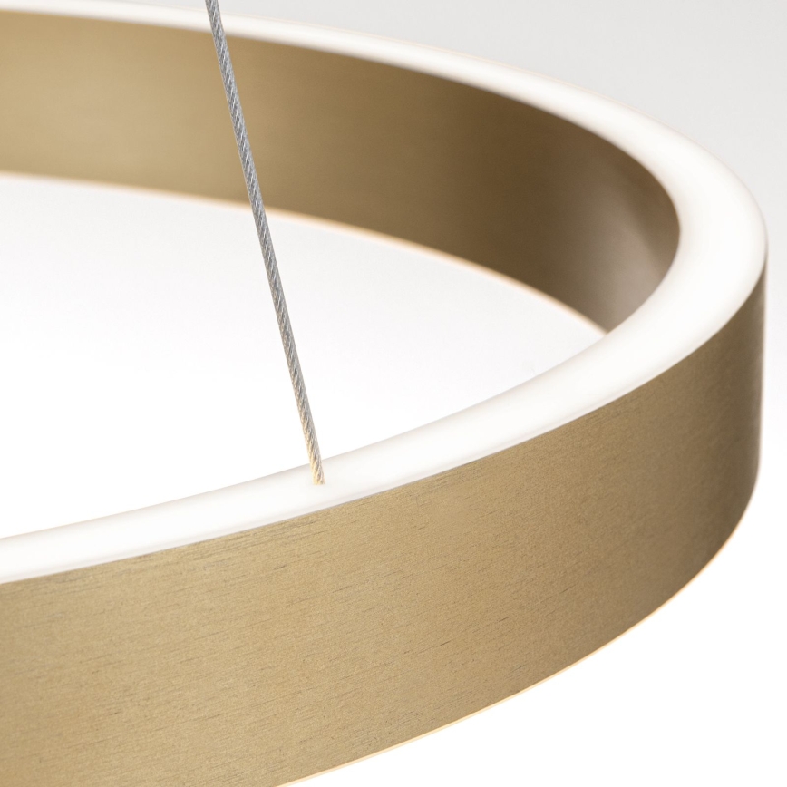 suspension LED dimmable sur câble KOLK LED/60W/230V 2700/3000/4000K Ø 60 cm dorée