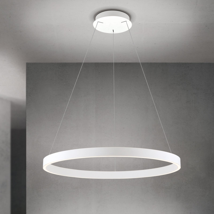 Suspension LED dimmable sur câble KOLK LED/80W/230V 2700/3000/4000K diamètre 80 cm blanc