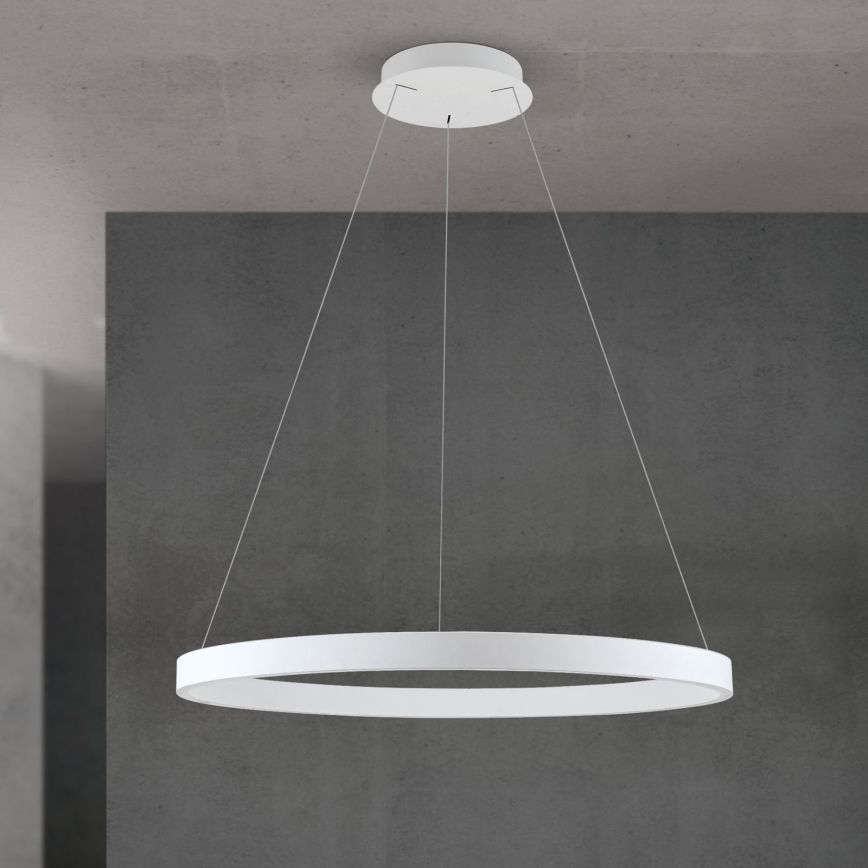 Suspension LED dimmable sur câble KOLK LED/80W/230V 2700/3000/4000K diamètre 80 cm blanc