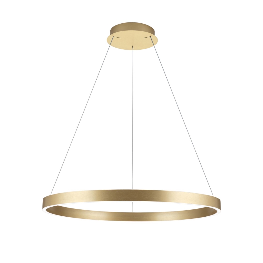 Suspension LED dimmable sur câble KOLK LED/80W/230V 2700/3000/4000K diam. 80 cm dorée