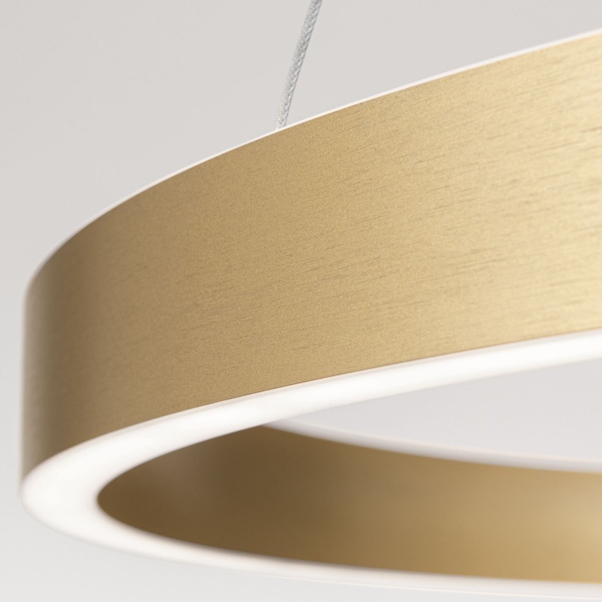 Suspension LED dimmable sur câble KOLK LED/80W/230V 2700/3000/4000K diam. 80 cm dorée