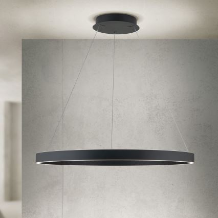 Suspension LED dimmable sur câble KOLK LED/80W/230V 2700/3000/4000K Ø 80 cm noir