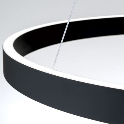 Suspension LED dimmable sur câble KOLK LED/80W/230V 2700/3000/4000K Ø 80 cm noir