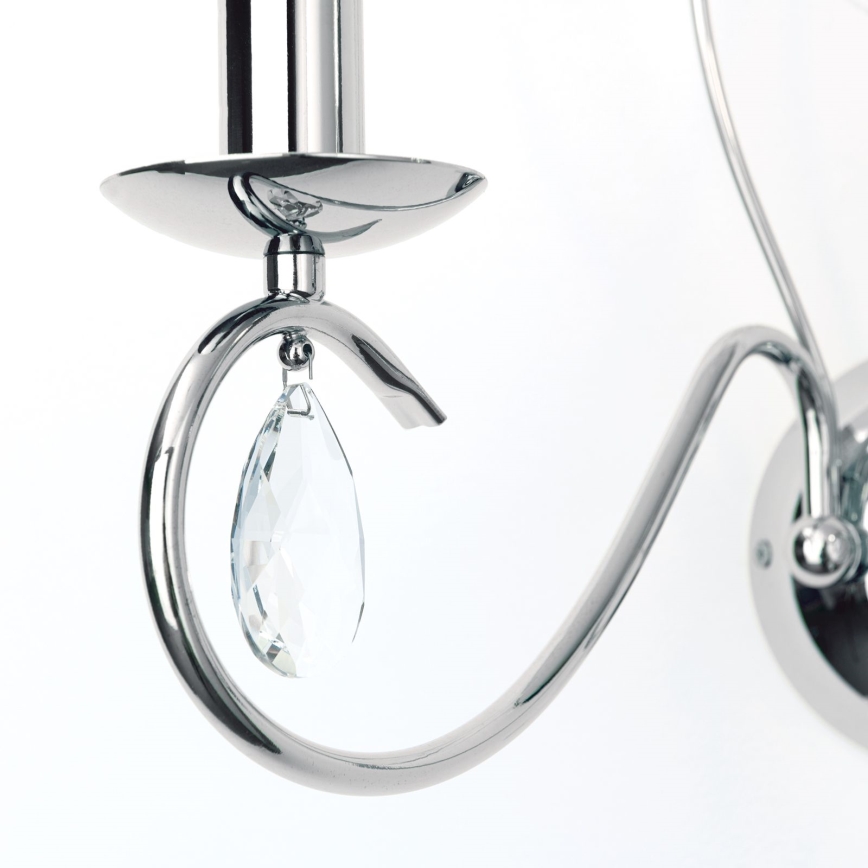 Applique murale en cristal ALESSIA 2xE14/40W/230V chrome brillant