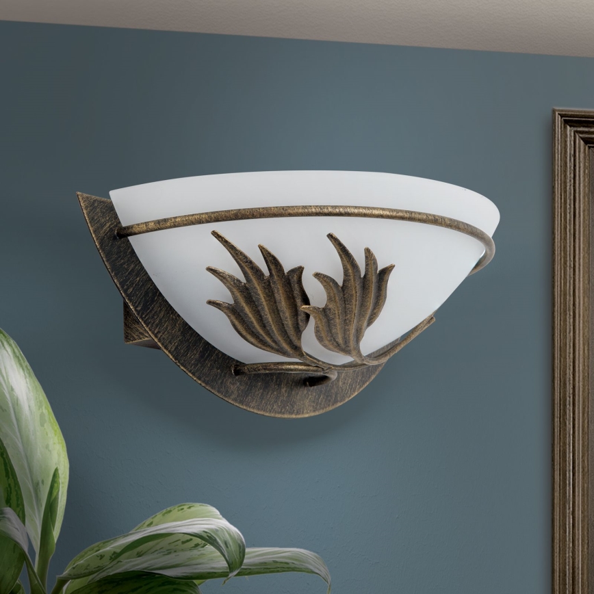 Applique murale FLEUR 1xE14/60W/230V bronze