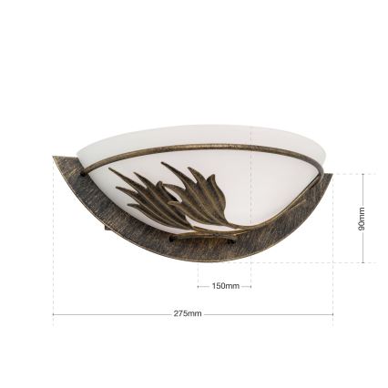 Applique murale FLEUR 1xE14/60W/230V bronze
