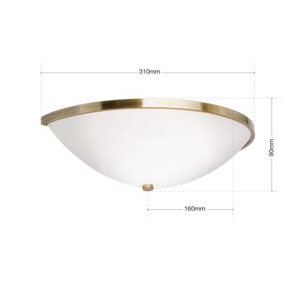 Applique murale AIDA 1xE14/40W/230V bronze/patine