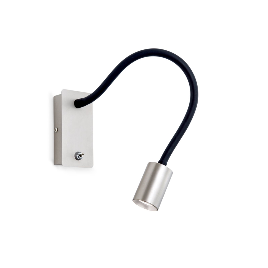 Petite applique flexible LED KURT LED/5W/230V argenté