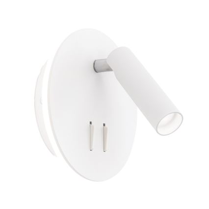 Spot mural LENNY LED/6W/230V + LED/3W blanc