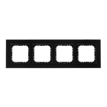 Ospel - Cadre 4 postes SONATA noir brillant