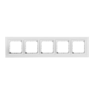 Ospel - Cadre 5 modules SONATA blanc laqué