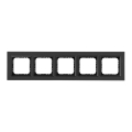 Ospel - Cadre 5 modules SONATA noir mat