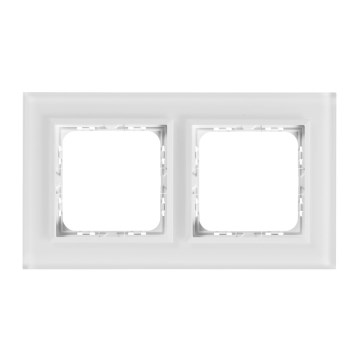 Ospel - Cadre double SONATA blanc mat