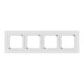 Ospel - Cadre quadruple SONATA blanc mat