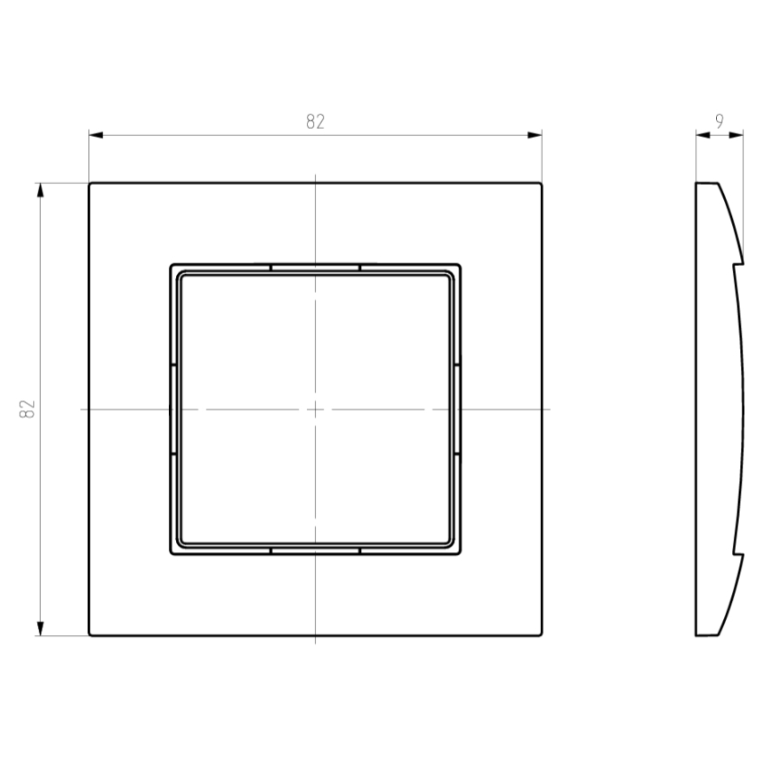 Ospel - Cadre simple ARIA blanc