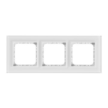 Ospel - Cadre triple SONATA blanc mat