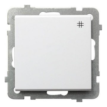 Ospel - Interrupteur croisé sans cadre n° 7 SONATA, blanc