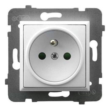 Ospel - Prise murale 230 V ARIA sans cadre, blanche