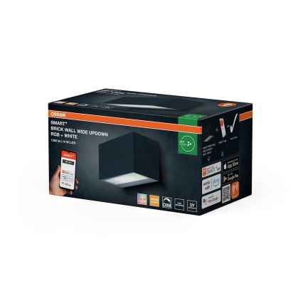 Osram - Applique murale d'extérieur dimmable LED RGBW SMART+ BRICK LED/14W/230V IP44 Wi-Fi