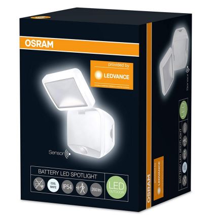 Osram - Applique LED extérieure avec détecteur BATTERY LED/4W/6V IP54