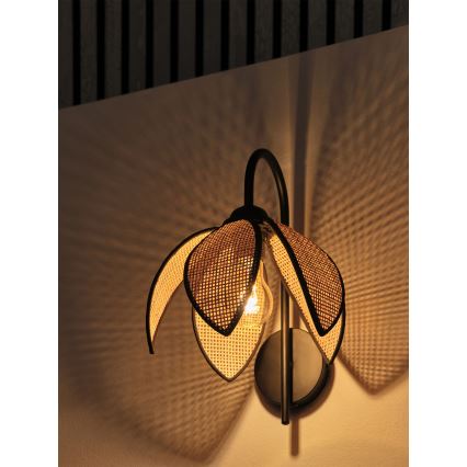 Osram - Applique murale DECOR RATTAN 1xE27/15W/230V beige/noir