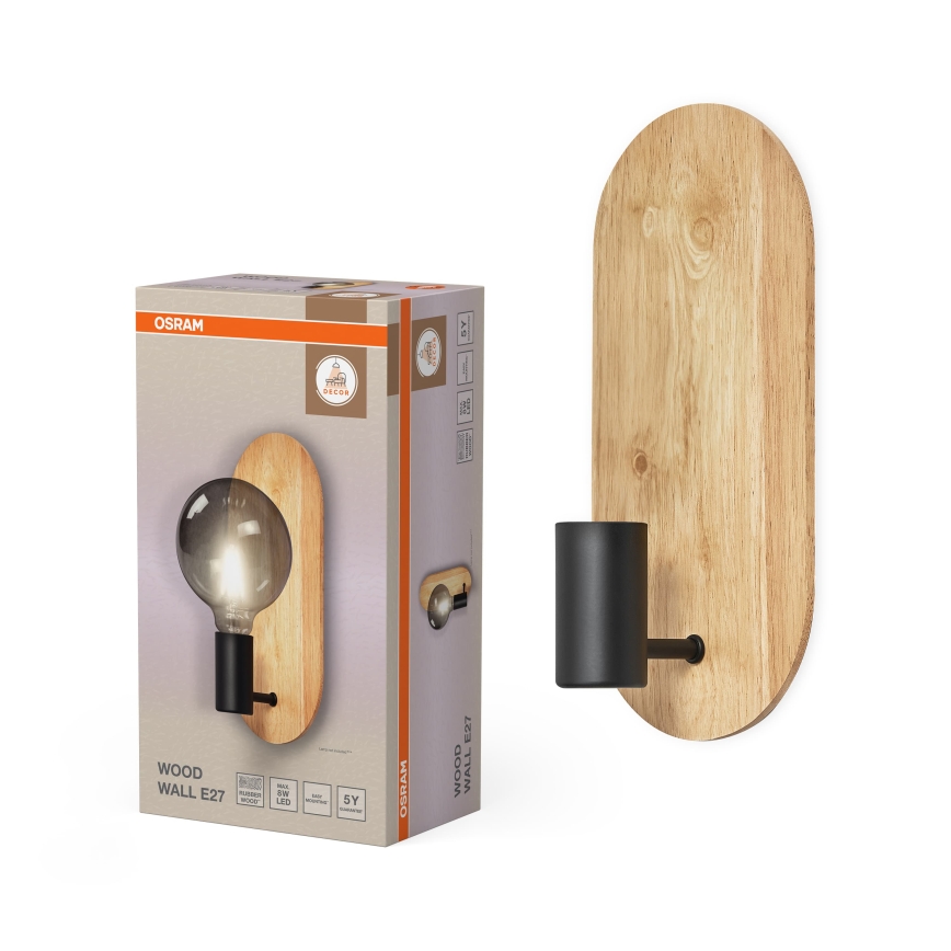 Osram - Applique murale DECOR WOOD 1xE27/8W/230V bois d'hévéa