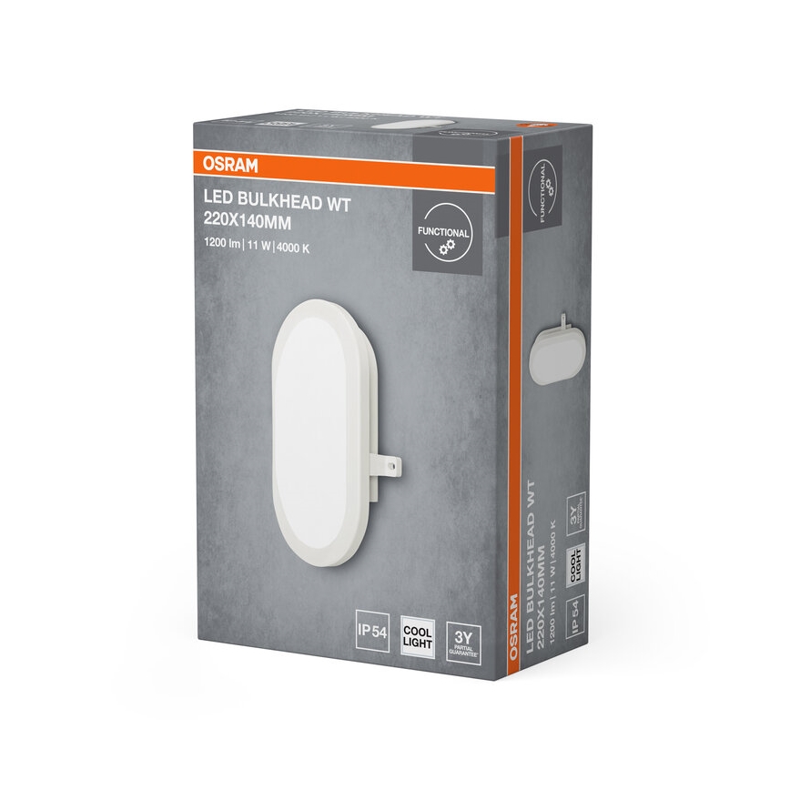 Osram - Applique murale d'extérieur BULKHEAD LED/11W/230V IP54 blanche