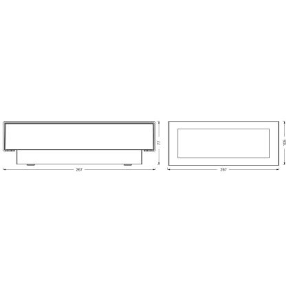 Osram - Applique murale d'extérieur LED ENDURA STYLE LED/10W/230V IP54 anthracite